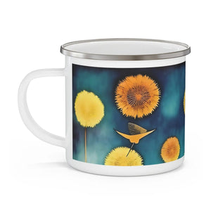 Dandelion Enamel Camping Mug - 12oz Outdoor Steel - Dipaliz - Mugs