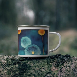 Dandelion Enamel Camping Mug - 12oz Outdoor Steel - Dipaliz - Mugs