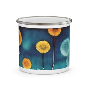 Dandelion Enamel Camping Mug - 12oz Outdoor Steel - Dipaliz - Mugs
