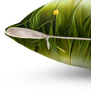 Dandelion Spun Polyester Square Pillow - Dipaliz - Throw Pillows