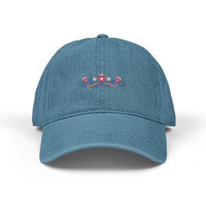 Dipaliz Denim Hat Colored Winter Bloom Cotton Casual - Baseball Caps - one Size