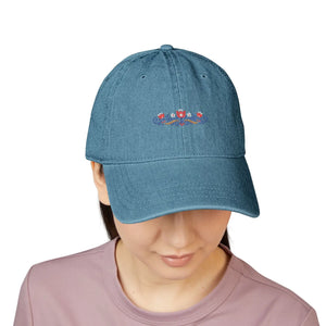 Dipaliz Denim Hat Colored Winter Bloom Cotton Casual - Baseball Caps - one Size