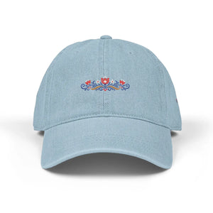 Dipaliz Denim Hat Colored Winter Bloom Cotton Casual - Baseball Caps - one Size