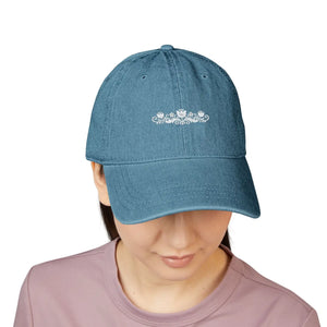 Dipaliz Denim Hat Winter Bloom Soft Crown Cotton Cap - Baseball Caps - one Size
