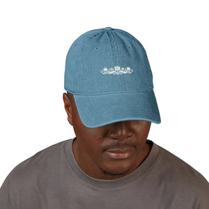 Dipaliz Denim Hat Winter Bloom Soft Crown Cotton Cap - Baseball Caps - one Size