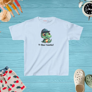 T-rex Dinosaur Kid’s Cotton Tee - Soft Durable Play - Dipaliz - T-shirts