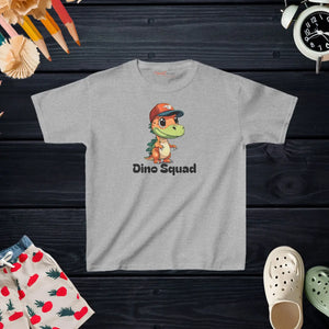 Dinosaur Kids Heavy Cotton Tee - Dino Squad Adventure - Dipaliz - T-shirts
