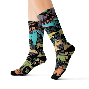 Vibrant Sublimation Socks - Eco-friendly Gifts for Her - Dipaliz
