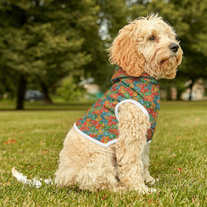 Cozy Dog Animal Print Hoodie - Polyester Pet Apparel - Dipaliz - Hoodies