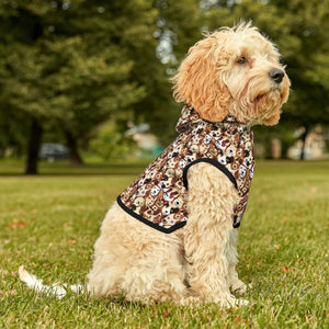 Trendy Dog Print Hoodie - Durable Polyester Apparel - Dipaliz - Pet Hoodies