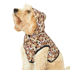 Trendy Dog Print Hoodie - Durable Polyester Apparel - Dipaliz - Pet Hoodies