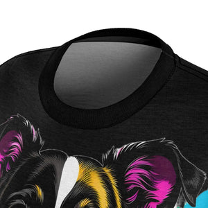 Vibrant Splashed Paint Aop Cut and Sew Tee - Dipaliz - T-shirts