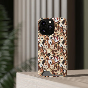 Durable Phone Case - Dog Pattern Card Holder - Dipaliz - Mobile Cases