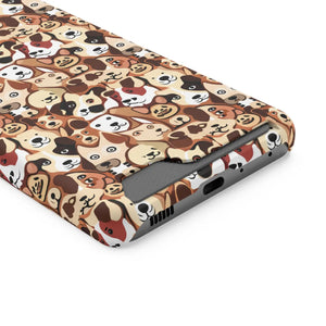 Durable Phone Case - Dog Pattern Card Holder - Dipaliz - Mobile Cases