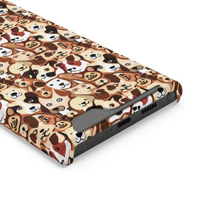 Durable Phone Case - Dog Pattern Card Holder - Dipaliz - Mobile Cases