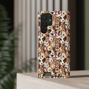 Durable Phone Case - Dog Pattern Card Holder - Dipaliz - Mobile Cases