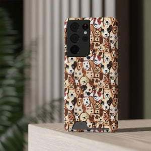 Durable Phone Case - Dog Pattern Card Holder - Dipaliz - Mobile Cases