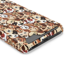 Durable Phone Case - Dog Pattern Card Holder - Dipaliz - Mobile Cases