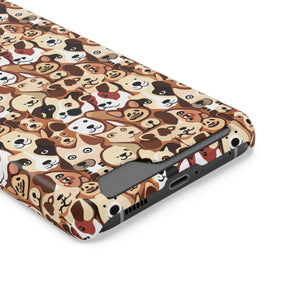 Durable Phone Case - Dog Pattern Card Holder - Dipaliz - Mobile Cases