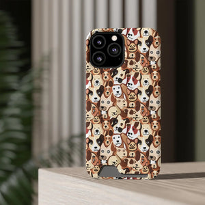 Durable Phone Case - Dog Pattern Card Holder - Dipaliz - Mobile Cases