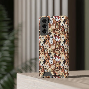 Durable Phone Case - Dog Pattern Card Holder - Dipaliz - Mobile Cases