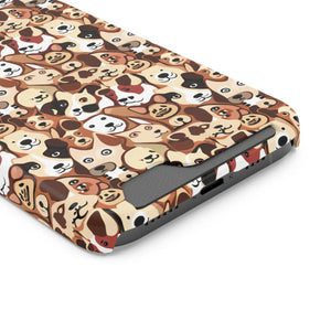Durable Phone Case - Dog Pattern Card Holder - Dipaliz - Mobile Cases