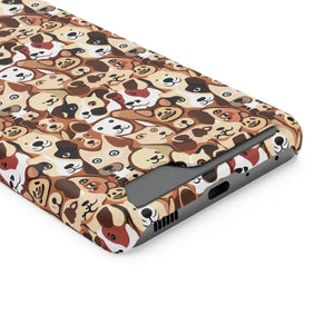 Durable Phone Case - Dog Pattern Card Holder - Dipaliz - Mobile Cases