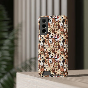 Durable Phone Case - Dog Pattern Card Holder - Dipaliz - Mobile Cases