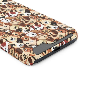 Durable Phone Case - Dog Pattern Card Holder - Dipaliz - Mobile Cases