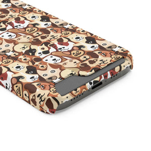 Durable Phone Case - Dog Pattern Card Holder - Dipaliz - Mobile Cases
