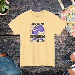 T-shirt - Earth Day Green Deluxe Heavy Cotton Unisex Tee - Dipaliz