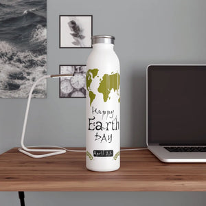 Eco-friendly Slim Water Bottle - Earth Day 20oz - Dipaliz - Bottles