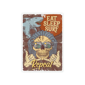 Bold Eat Sleep Surf Poster Glossy Eco-friendly Art - Dipaliz - Posters Prints & Visual Artwork