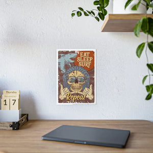 Bold Eat Sleep Surf Poster Glossy Eco-friendly Art - Dipaliz - Posters Prints & Visual Artwork
