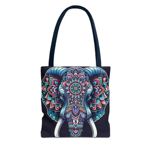 Mandala Print Tote Bag - Elephant Pattern 3 Sizes - Dipaliz - Bags