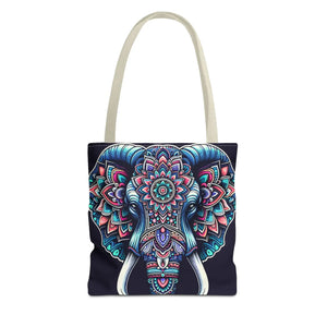Mandala Print Tote Bag - Elephant Pattern 3 Sizes - Dipaliz - Bags