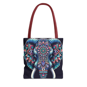 Mandala Print Tote Bag - Elephant Pattern 3 Sizes - Dipaliz - Bags