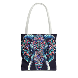 Mandala Print Tote Bag - Elephant Pattern 3 Sizes - Dipaliz - Bags
