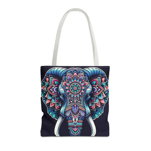 Mandala Print Tote Bag - Elephant Pattern 3 Sizes - Dipaliz - Bags
