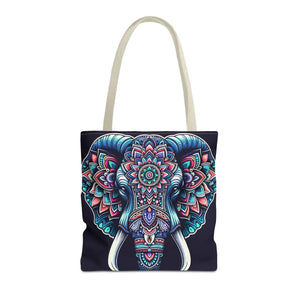Mandala Print Tote Bag - Elephant Pattern 3 Sizes - Dipaliz - Bags