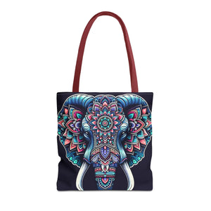 Mandala Print Tote Bag - Elephant Pattern 3 Sizes - Dipaliz - Bags