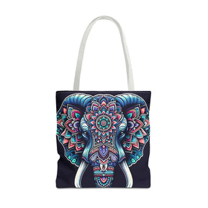 Mandala Print Tote Bag - Elephant Pattern 3 Sizes - Dipaliz - Bags