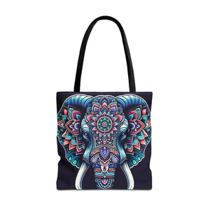 Mandala Print Tote Bag - Elephant Pattern 3 Sizes - Dipaliz - Bags