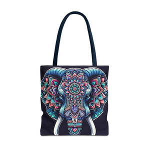 Mandala Print Tote Bag - Elephant Pattern 3 Sizes - Dipaliz - Bags