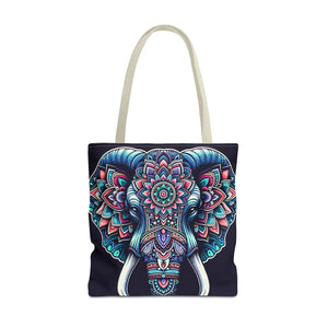 Mandala Print Tote Bag - Elephant Pattern 3 Sizes - Dipaliz - Bags