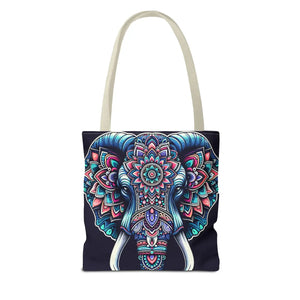 Mandala Print Tote Bag - Elephant Pattern 3 Sizes - Dipaliz - Bags