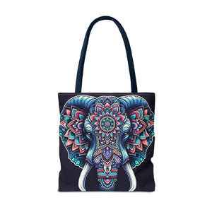 Mandala Print Tote Bag - Elephant Pattern 3 Sizes - Dipaliz - Bags