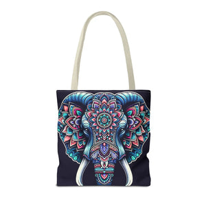 Mandala Print Tote Bag - Elephant Pattern 3 Sizes - Dipaliz - Bags