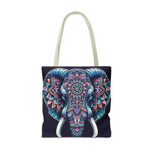 Mandala Print Tote Bag - Elephant Pattern 3 Sizes - Dipaliz - Bags