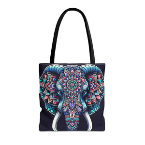 Mandala Print Tote Bag - Elephant Pattern 3 Sizes - Dipaliz - Bags
